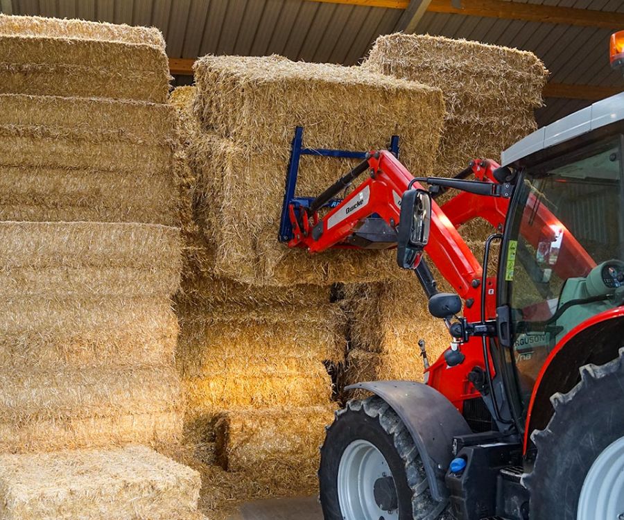 Quaderballengabel für Heuballen