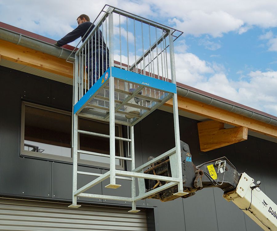Arbeitskorb mit Erhöhung für Teleskopstapler