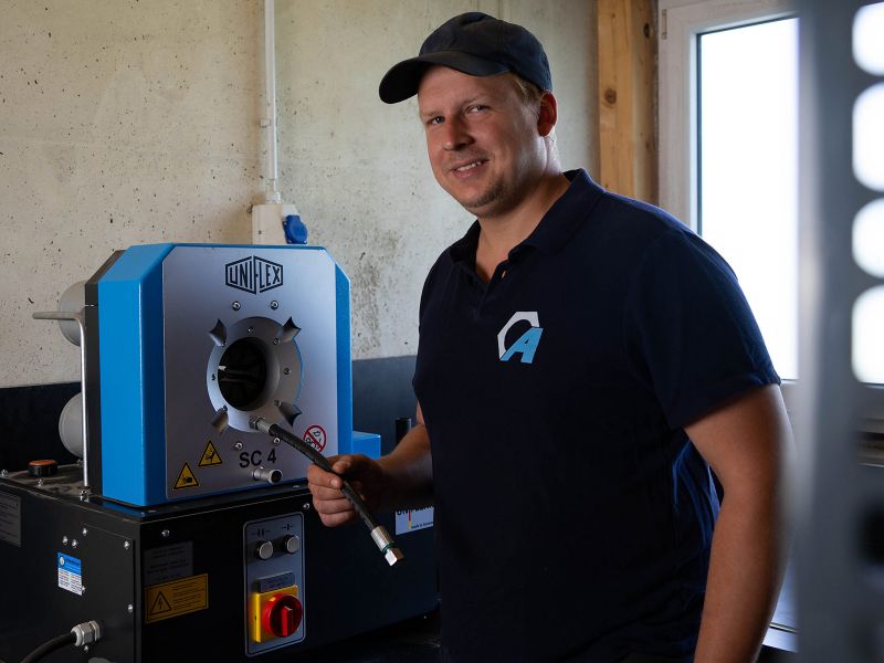 24/7 Service für Hydraulikschläuche